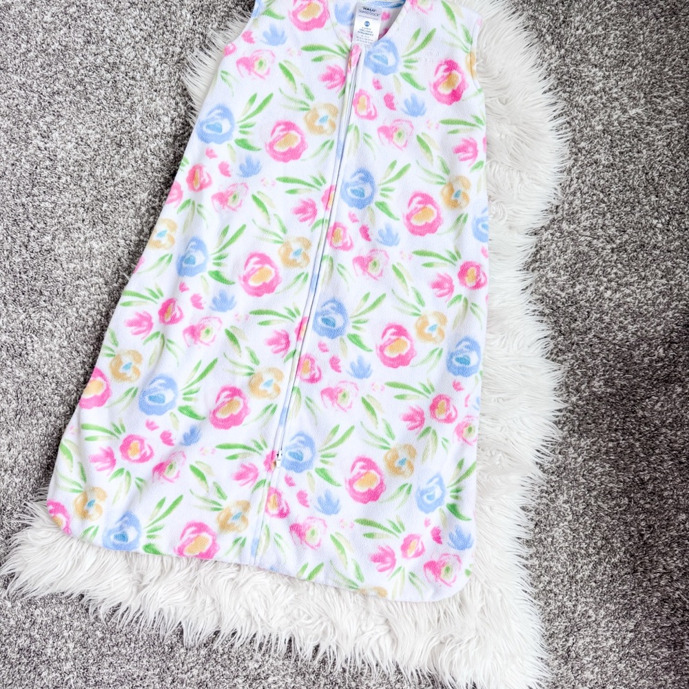 HALO Floral Fleece SleepSack Wearable Blanket 18-24M
